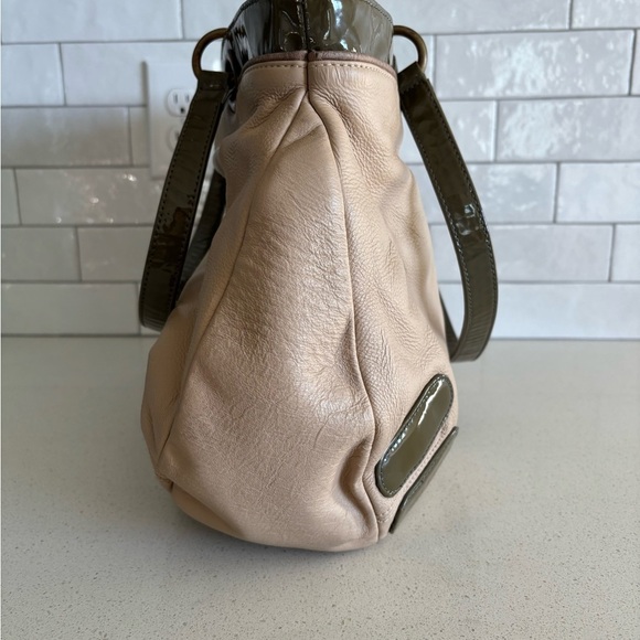 Spencer & Rutherford cream Leather green Shoulder Bag Limited Edition 11… - Picture 5 of 11